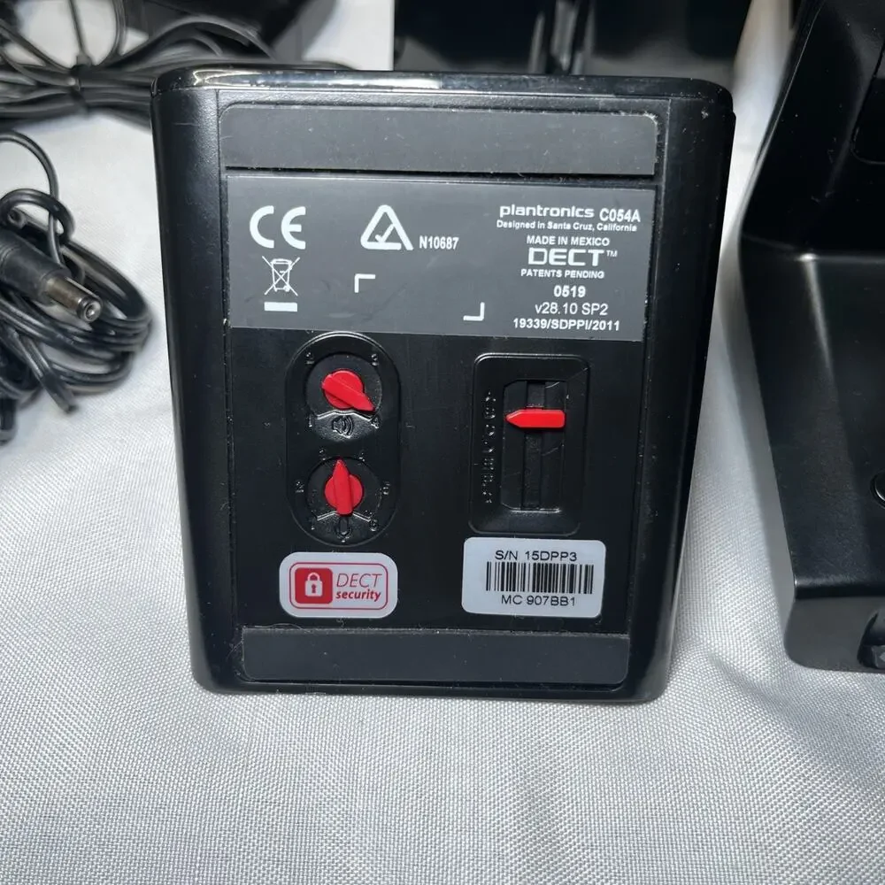 Lot Of 6 Plantronics C054 Charging Base w/ 10ct Power Adapters Bulk